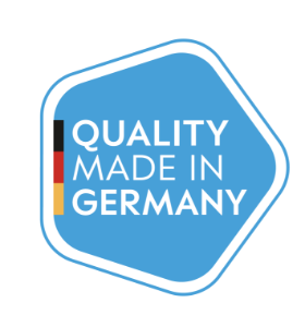 label with the words quality made in germany